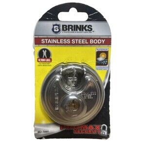 Brinks 663-70001 70mm Stainless Steel 2 3/4 discuss lock puck lock MAX security